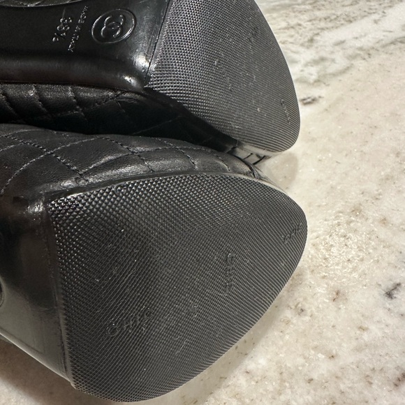 CHANEL lambskin short boots, black - Picture 7 of 8